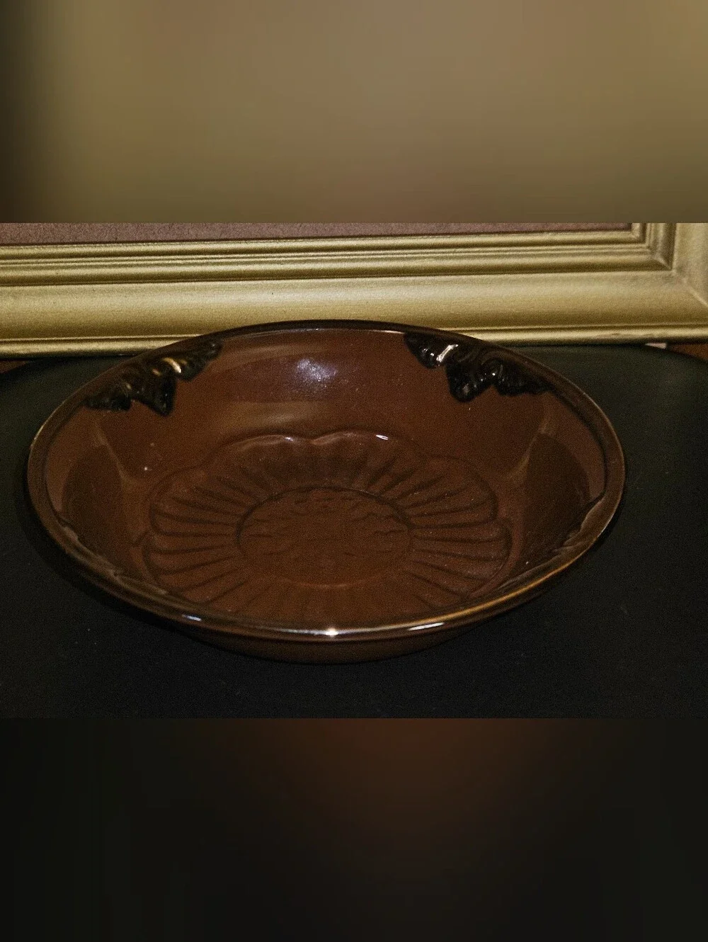 Brown Decorative Ceramic Serving Bowl